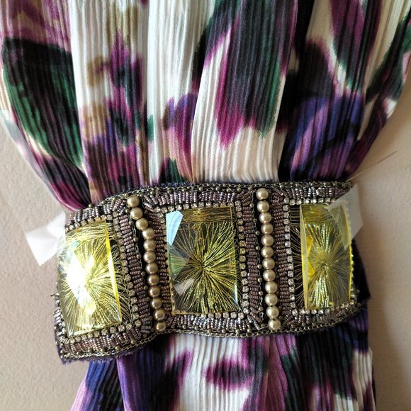 ELIE TAHARI floral top 100% silk - Xsmall petite - Picture 4 of 11